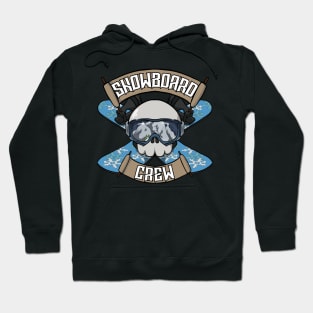 Snowboarding crew Jolly Roger pirate flag Hoodie